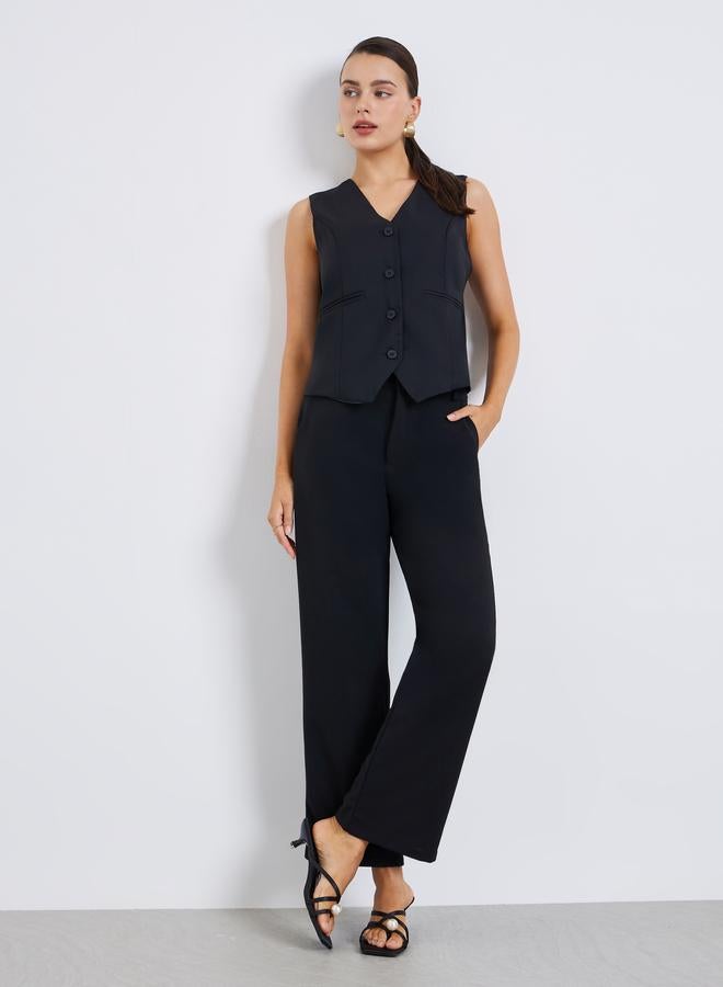 ستايلي بنطلون نسائي مستقيم رسمي - Image 1